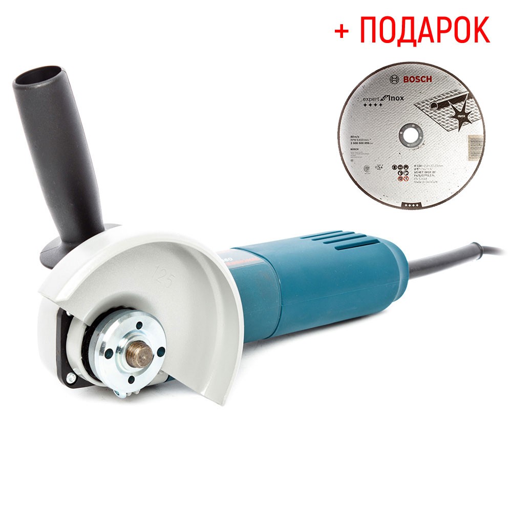 Машина шлифовальная угловая Bosch GWS660 (H) + Круг Standard 125х1 5 шт