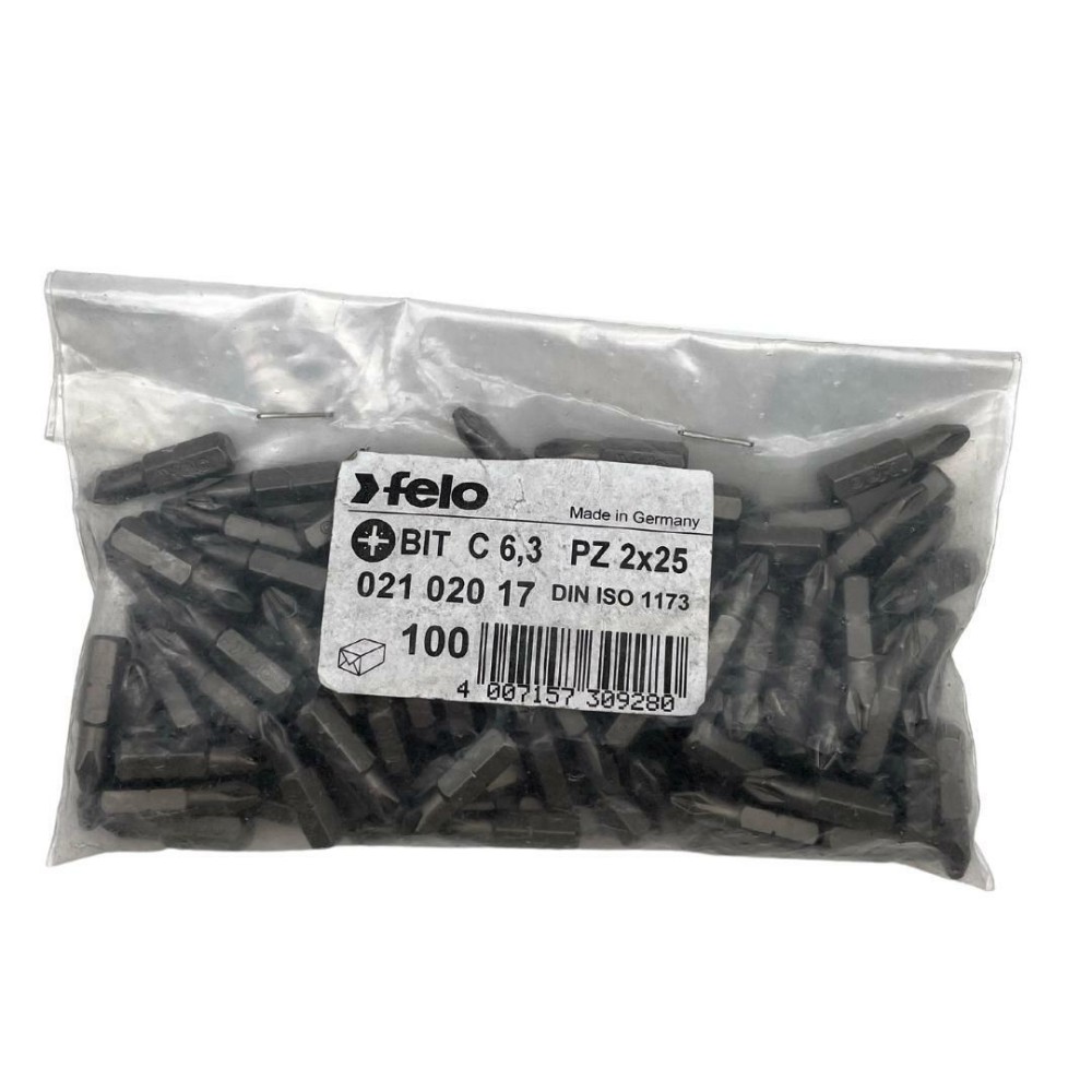 Felo Бита крестовая серия Industrial PZ 2X25, 100 шт 02102017