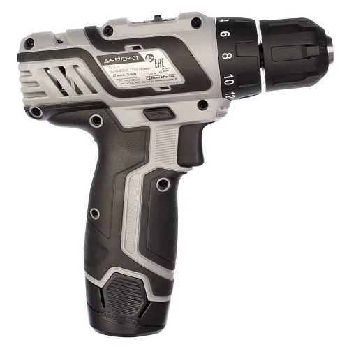 Аккумуляторная дрель-шуруповерт ИНТЕРСКОЛ ДА-12 ЭР-01