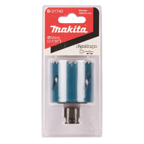 Коронка Makita Ezychange 52мм биметаллическая (B-31740)