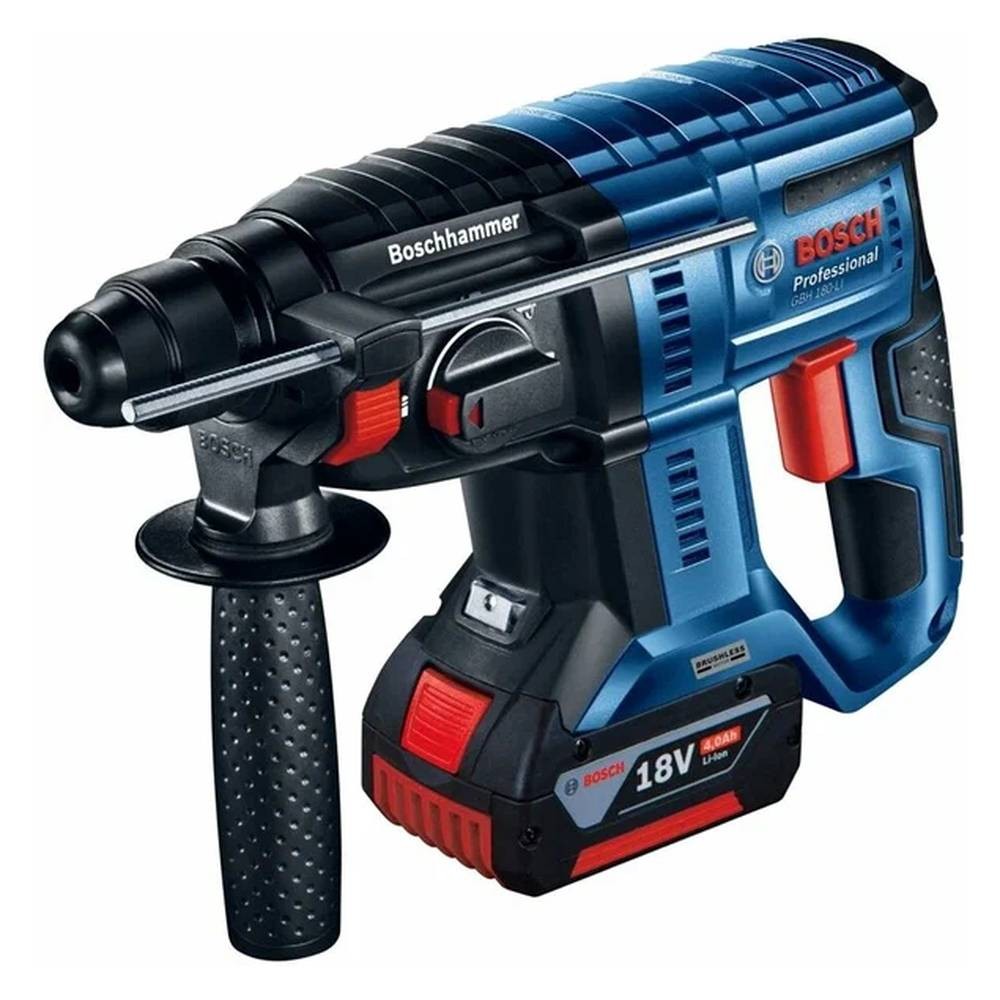 Аккумуляторный перфоратор Bosch GBH 180-LI + набор оснастки