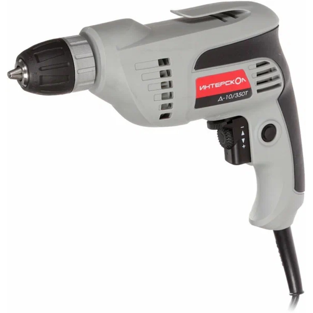 Сетевая дрель ИНТЕРСКОЛ Д-10/350 ЭР безударная