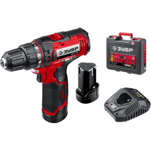 Аккумуляторная дрель-шуруповерт ЗУБР ДШЛ-125-22