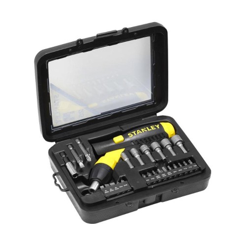 Набор отвертка с битами STANLEY 25 предметов 0-63-022