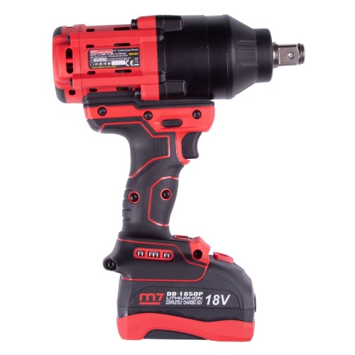 Гайковерт аккумуляторный ударный 3/4", 1900 Нм, 18 В, 4 предмета, кейс MIGHTY SEVEN DW-601A