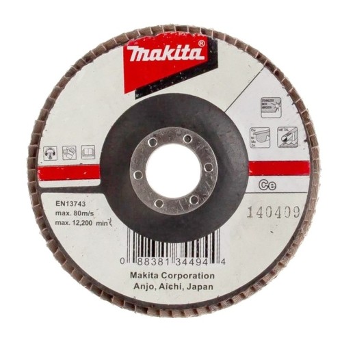 Круг лепестковый торцевой Makita 125x22.2мм P80 (D-28357)