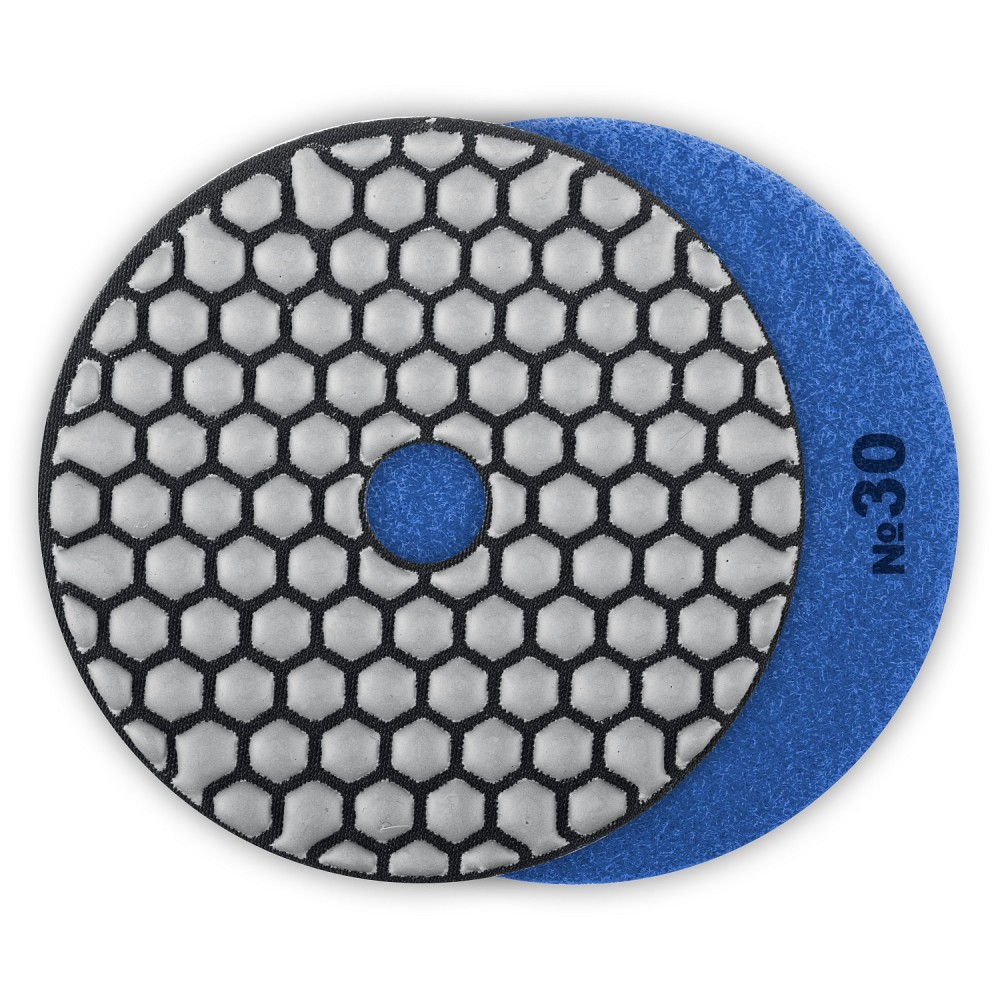 ЗУБР 100 мм, №30, сухое шлифование, алмазный гибкий шлифовальный круг АГШК, Профессионал (29868-030)