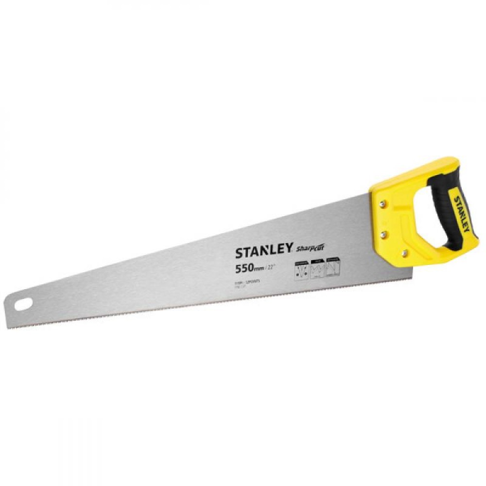 Ножовка по дереву STANLEY SharpCut TPI11 550мм STHT20372-1