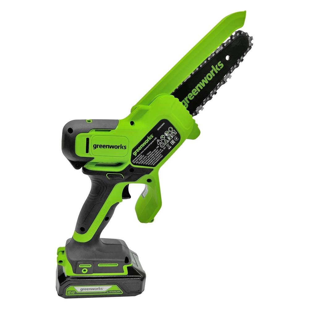 Аккумуляторная цепная пила-мини Greenworks GD24CSMNX (без акк, без з/у)