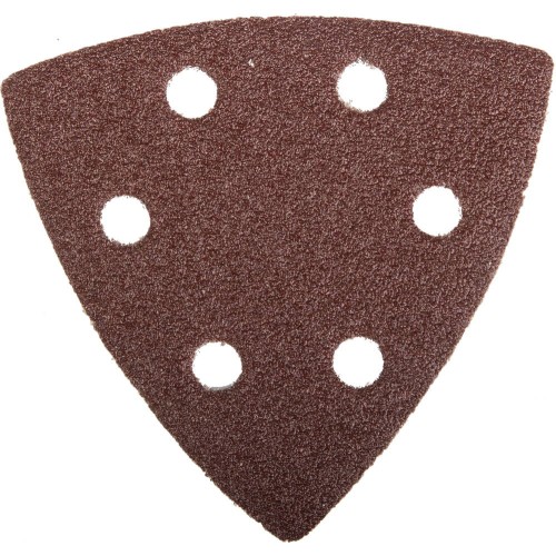 Треугольник шлифовальный ЗУБР _Мастер_ универсальный на велкро основе, 6 отверстий, Р80, 93х93х93мм, 5шт
