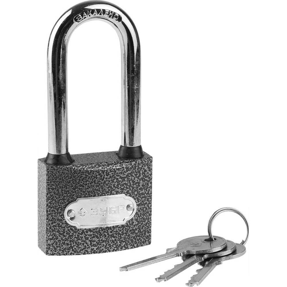 Навесной замок ЗУБР 50 мм удлиненная дужка (3712-50-1)