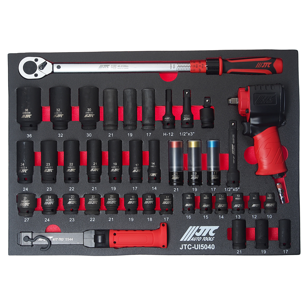 Набор инструментов 40 предметов слесарно-монтажный в ложементе JTC-UI5040