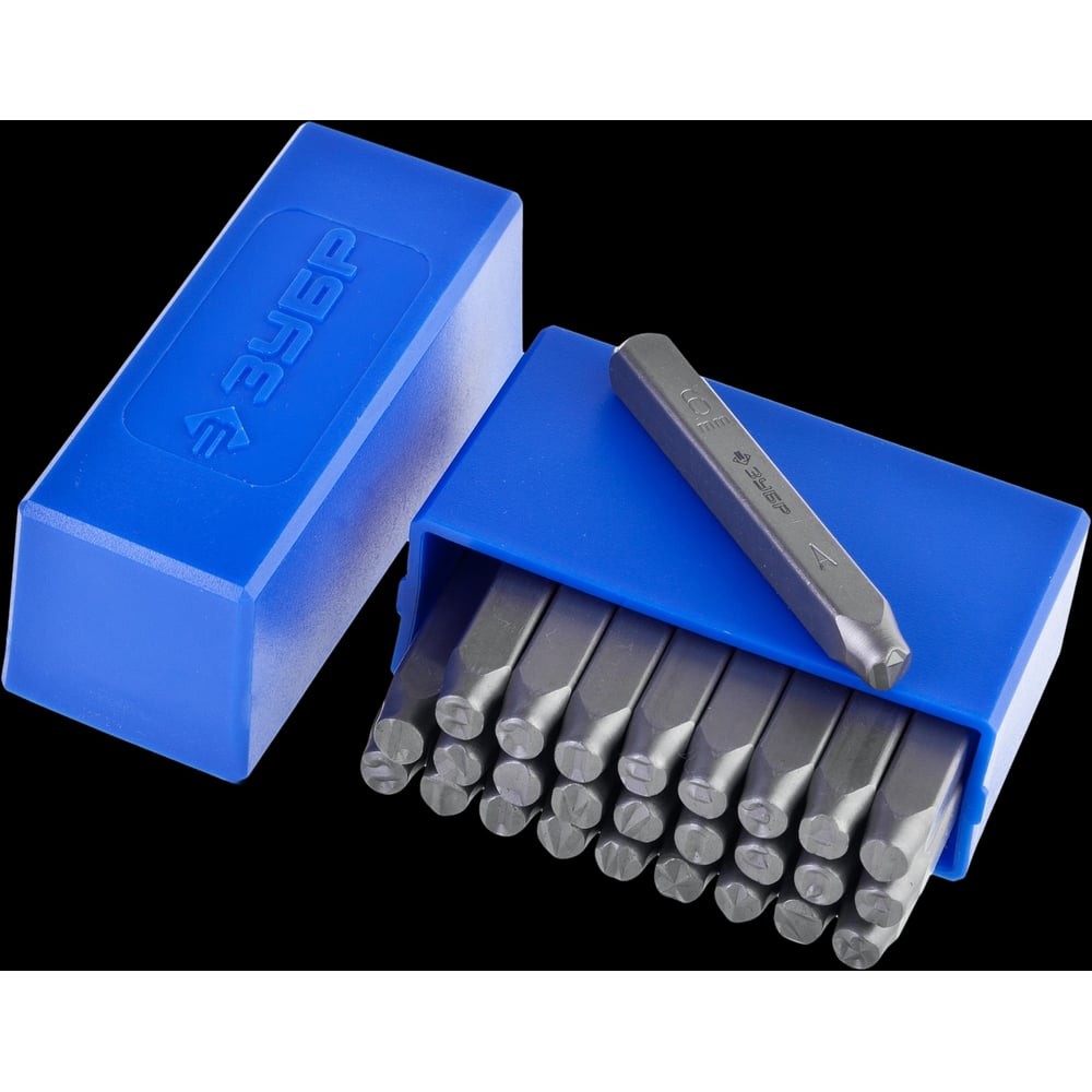 ЗУБР 6 мм, латиница, штамповочные буквенные клейма, Профессионал (21505-06)