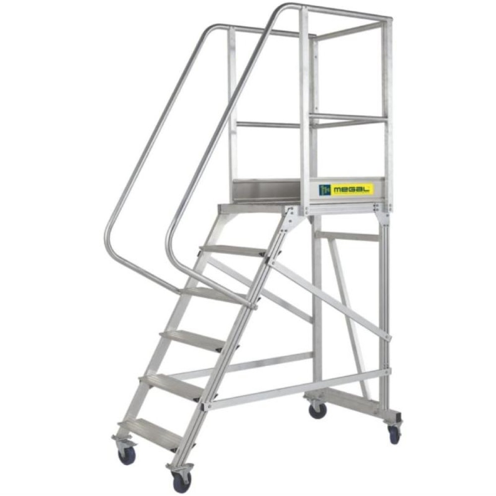 Вышка - стремянка разборная на колесах (150 кг) MEGAL ВС-2.5