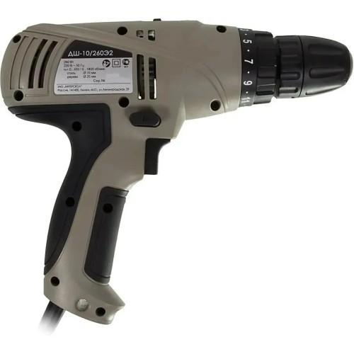 Сетевой шуруповерт ИНТЕРСКОЛ ДШ-10/260Э2