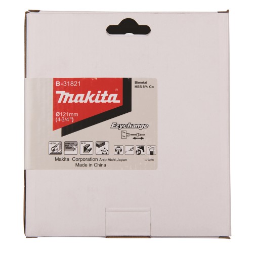 Коронка Makita Ezychange 121мм биметаллическая (B-31821)