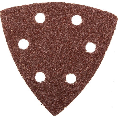 Треугольник шлифовальный ЗУБР _Мастер_ универсальный на велкро основе, 6 отверстий, Р40, 93х93х93мм, 5шт