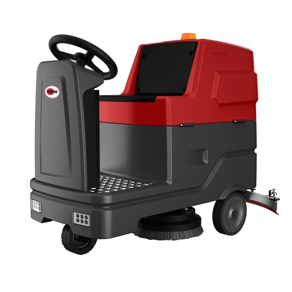 Аккумуляторная поломоечная машина с местом оператора Vostok BR95 (с литиевой АКБ 100 Ач) - 2х щетки