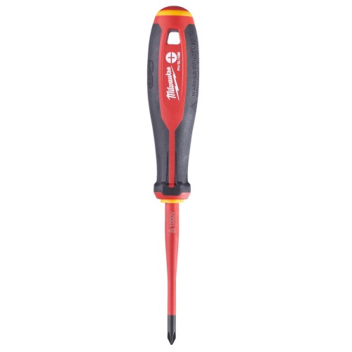 Отвертка диэлектрическая Milwaukee VDE PH/SL1X80мм (733)