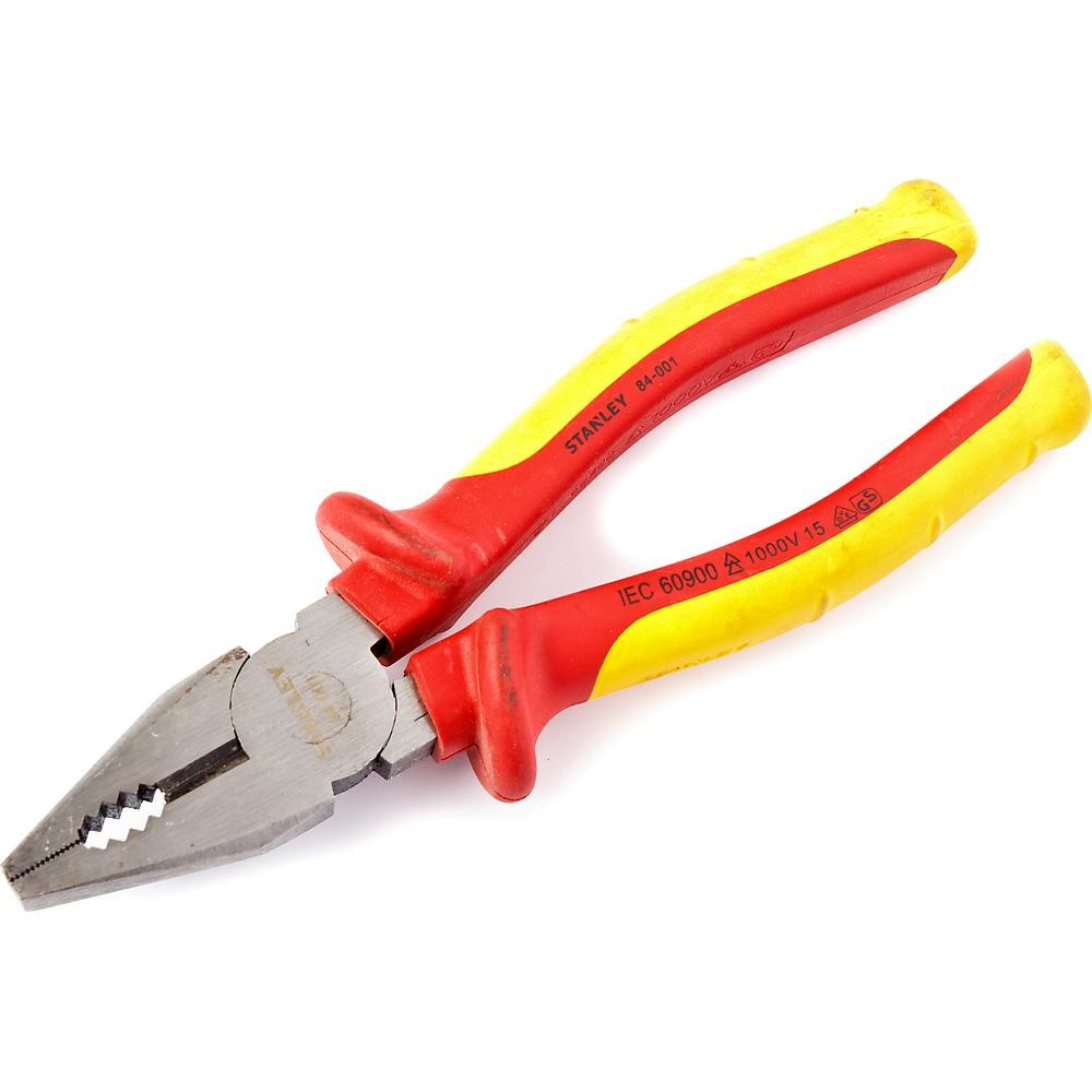 Плоскогубцы комбинированные диэлектрические STANLEY MaxSteel VDE 175мм до 1000В 0-84-001