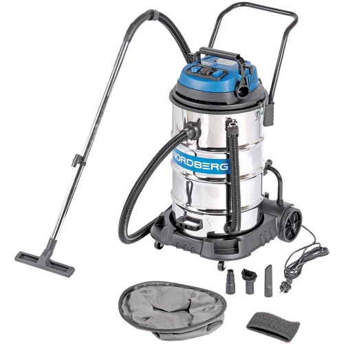 Пылесос двухтурбинный 80л 2400 Вт NORDBERG NV82