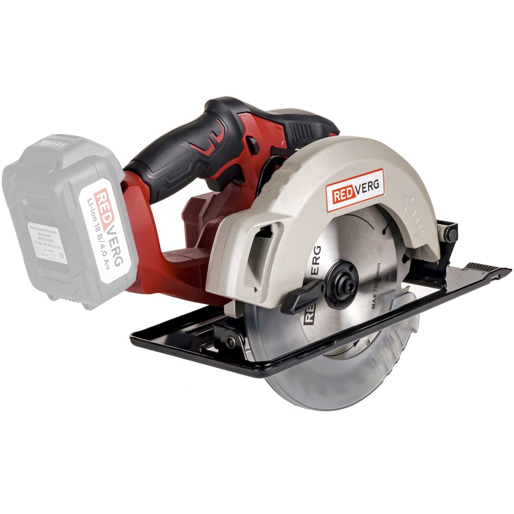 Пила дисковая аккумуляторная бесщеточная REDVERG RD-CS18-63BL/U (без акк, без з/у)