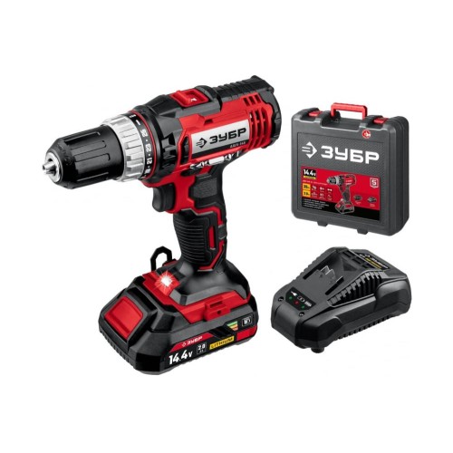 Аккумуляторная дрель-шуруповерт ЗУБР ДШЛ-145-21
