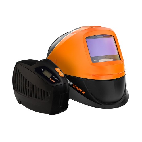 Маска для сварки Сварог TECH SPARX M + Устройство подачи воздуха VENTO (СИЗОД)
