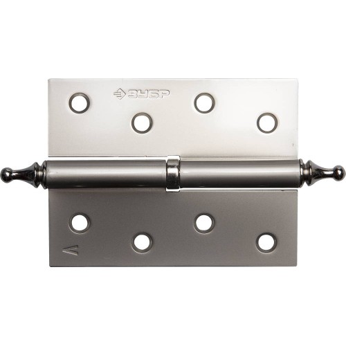 ЗУБР 100 х 75 х 2.5 мм, разъемная, левая, цвет матовый никель (PN), 2 шт, карточная петля (37605-100-4L)