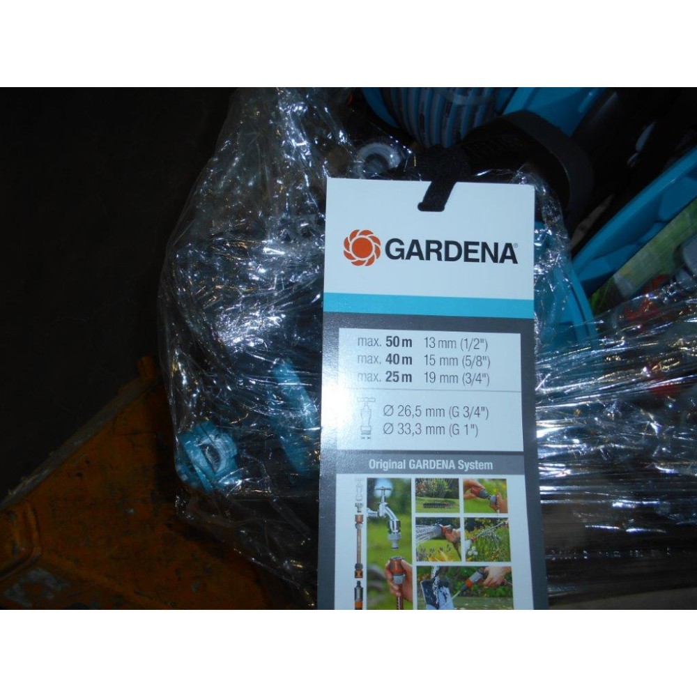 Катушка Gardena Classic 50 + шланг + фитинги + настенное крепление