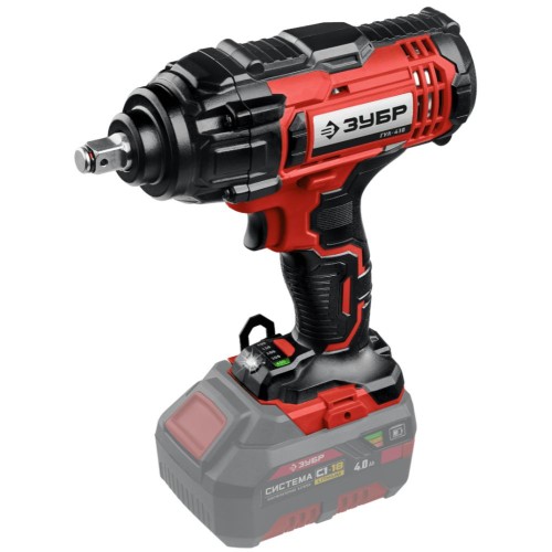 Аккумуляторный гайковерт ЗУБР ГУЛ-410 ударный (без акк, без з/у)
