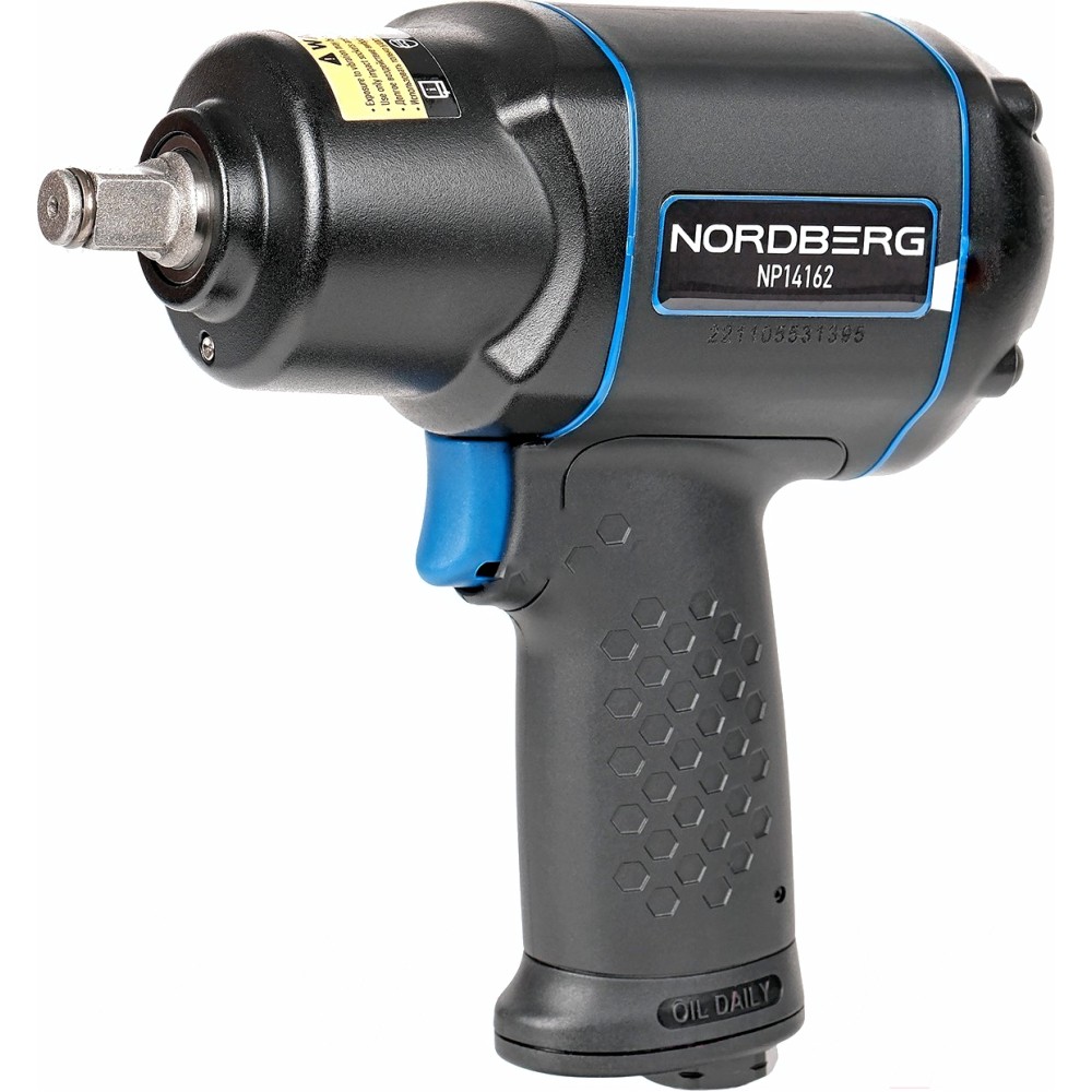 Пневмогайковерт ударный 1/2", 1620Нм NORDBERG NP14162