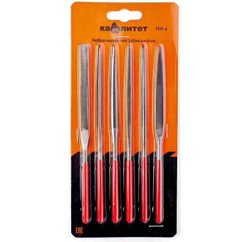 Набор надфилей Квалитет НН-6 160х4мм 6шт
