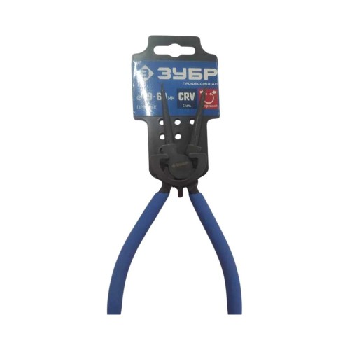 ЗУБР 180 мм, прямые губки, внутренний съемник стопорных колец, Профессионал (22821-1)