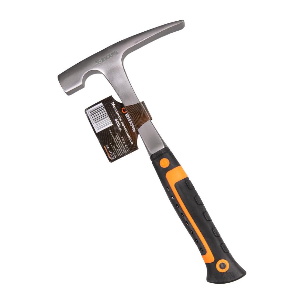 Молоток каменщика Вихрь 600гр., цельнометаллический, двухкомпонентная рукоятка