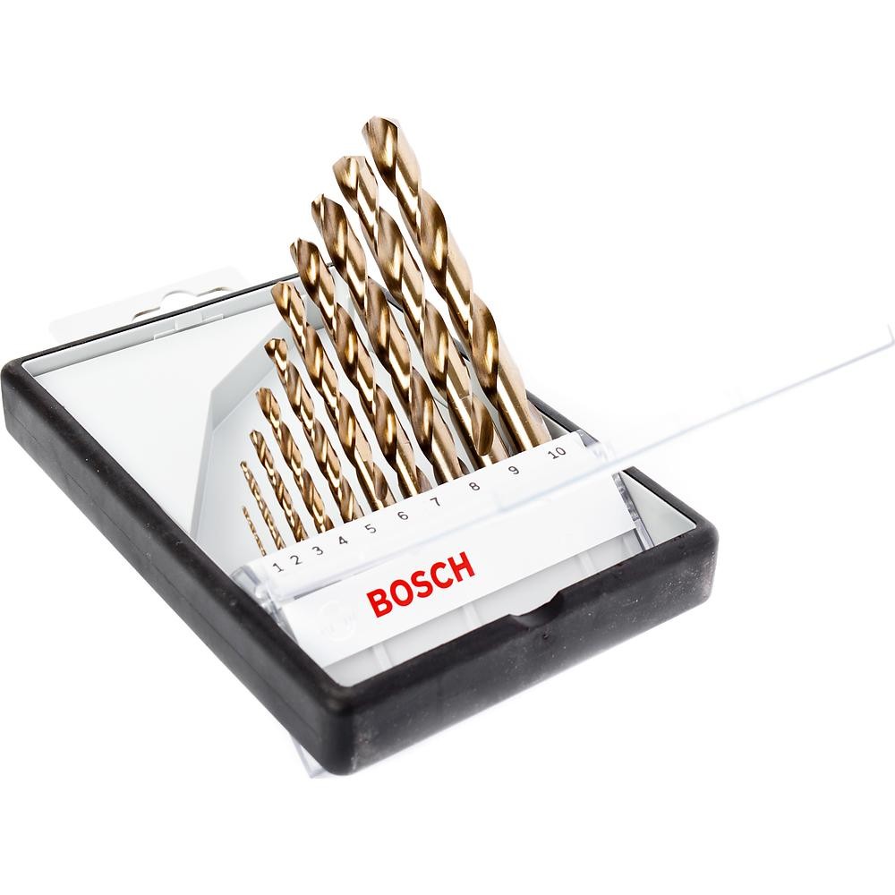 Набор сверл по металлу Bosch Robust Line HSS-CO 2-10мм 10шт (925)