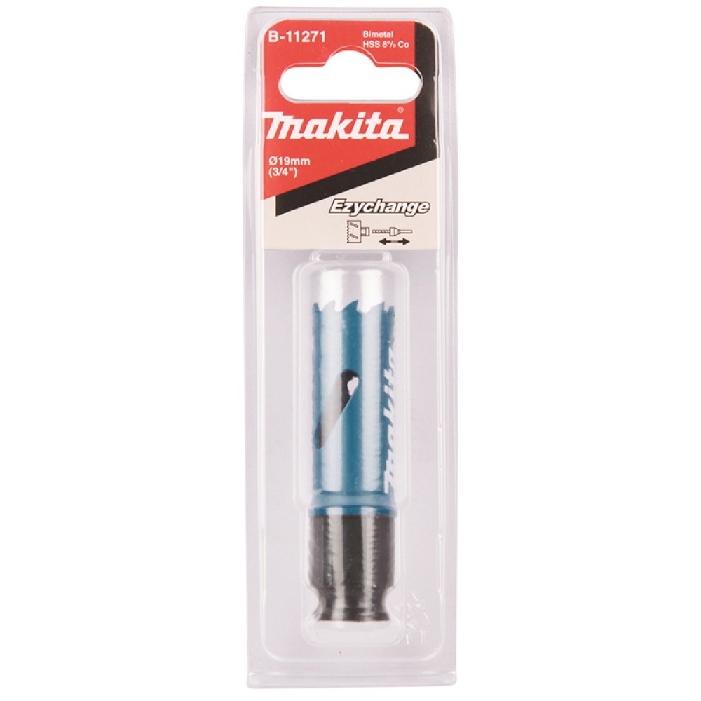 Коронка Makita Ezychange 19мм биметаллическая (B-11271)