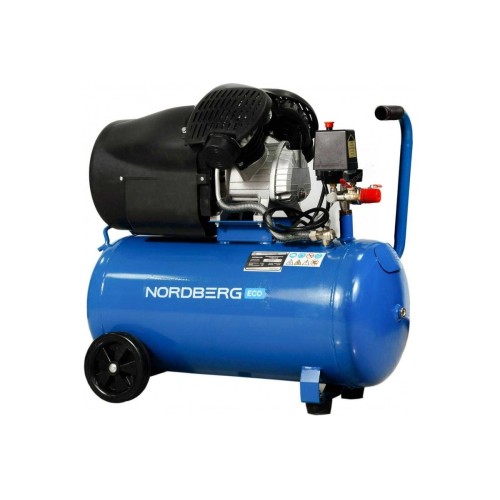 Компрессор поршневой V-образный 220В, ресив. 50л, 410л/мин NORDBERG NCE50/410V