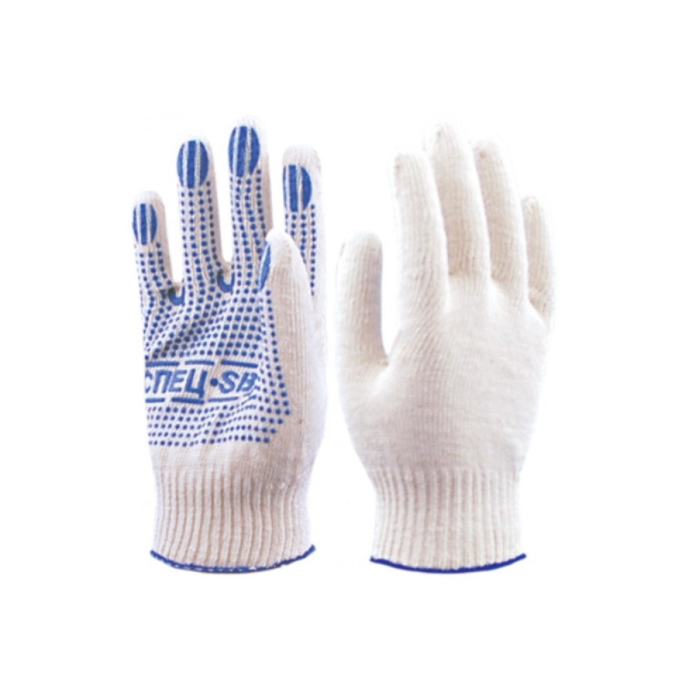 Перчатки х/б Спец-SB с ПВХ