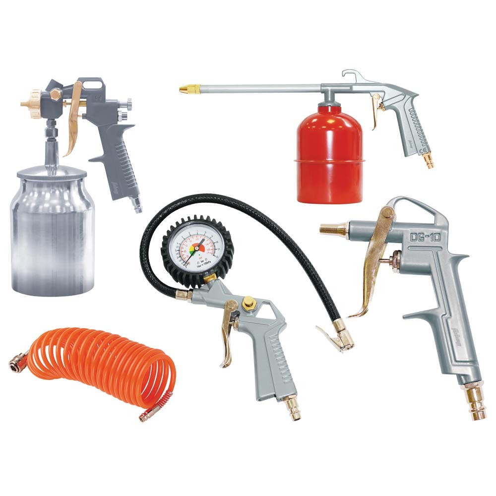 Набор пневмоинструмента Fubag 5 предметов (к/р с нижним бачком)