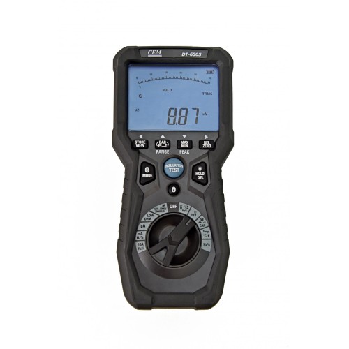 Тестер изоляции & Микроомметр с функцией Мультиметра TRMS СЕМ DT-6505