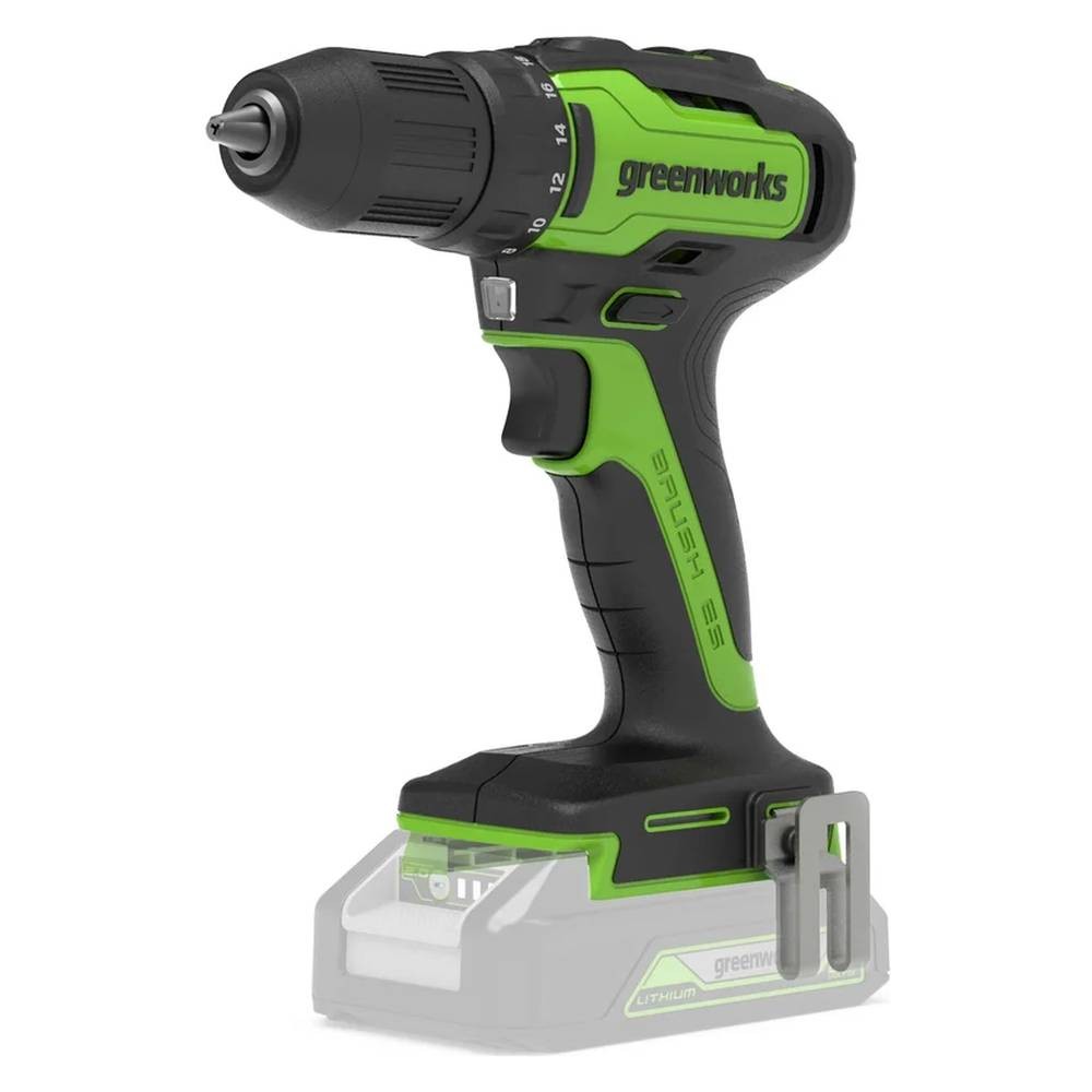 Аккумуляторная дрель-шуруповерт Greenworks GD24DD35 (без акк, без з/у)
