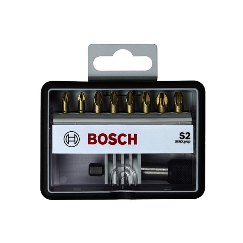 Набор бит Bosch 25мм TIN Robust Line + держатель 8шт (575)