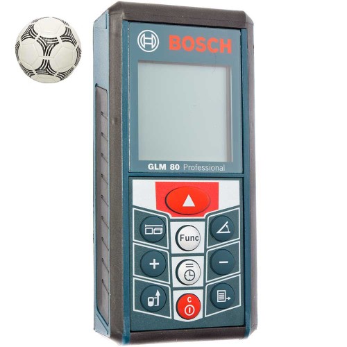 Лазерный дальномер Bosch GLM 80 + футбольный мяч Adidas