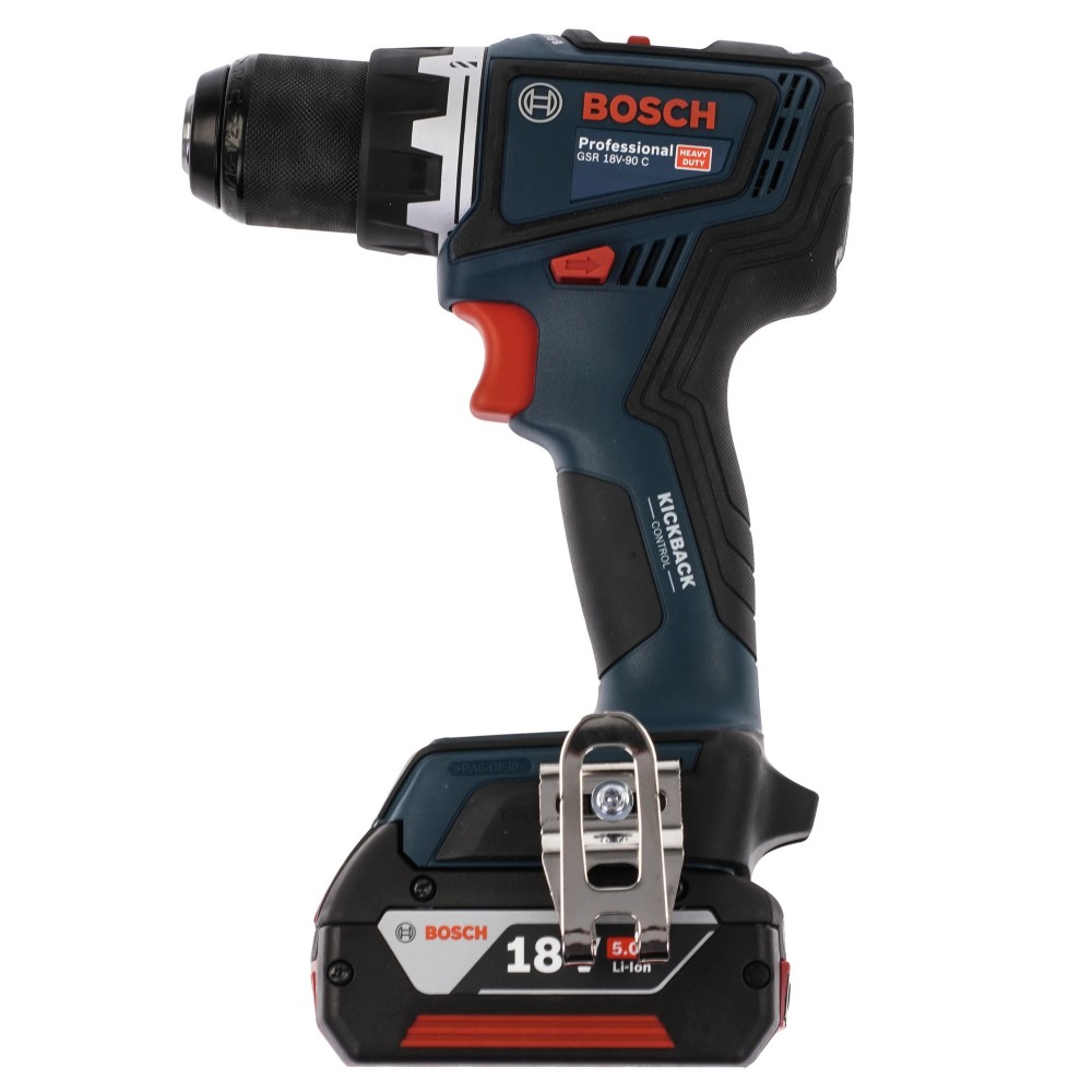 Шуруповерт аккумуляторный Bosch GSR 18V-90 C (2 акк, З/У), кейс