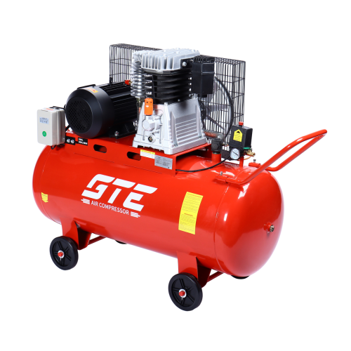 Компрессор пневматический 380В 4.0кВт 8атм. 500л/мин. ресивер-200л ременной одноступенчатый GTE