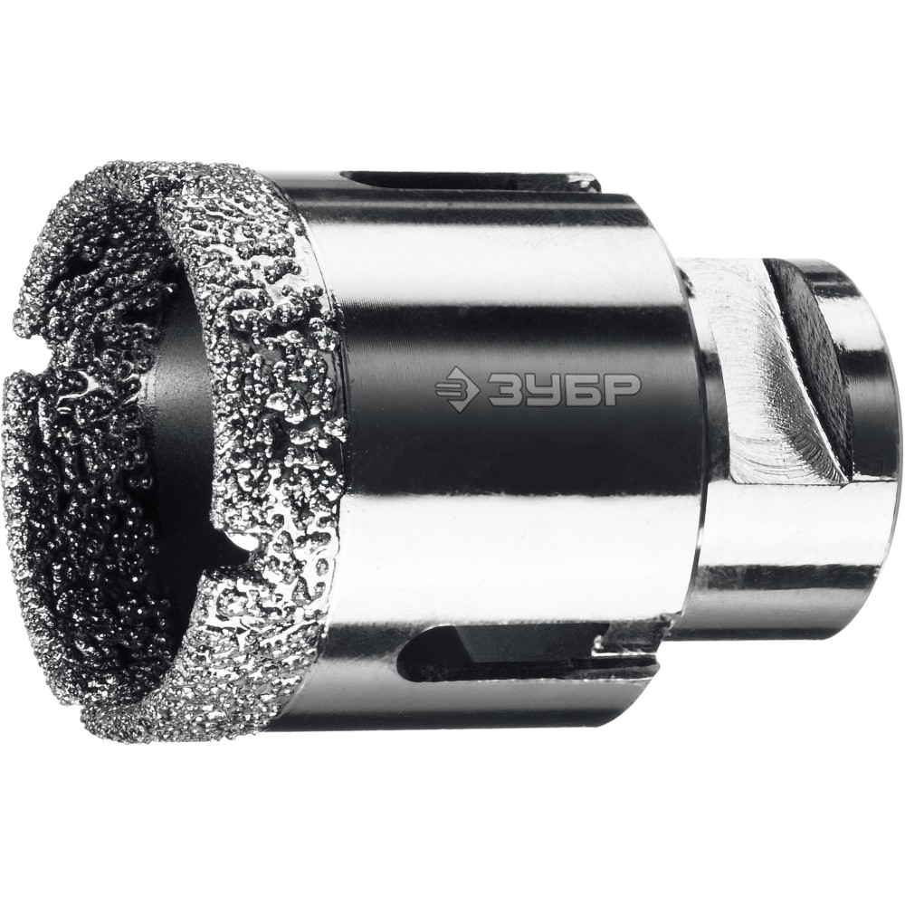 ЗУБР АВК, d 40 мм, (М14, 15 мм кромка), вакуумная алмазная коронка, Профессионал (29865-40)