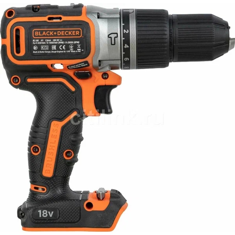Аккумуляторная дрель-шуруповерт Black&Decker BL188N ударная