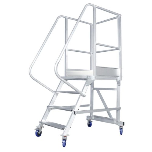 Вышка - стремянка разборная на колесах (150 кг) MEGAL ВС-1.0