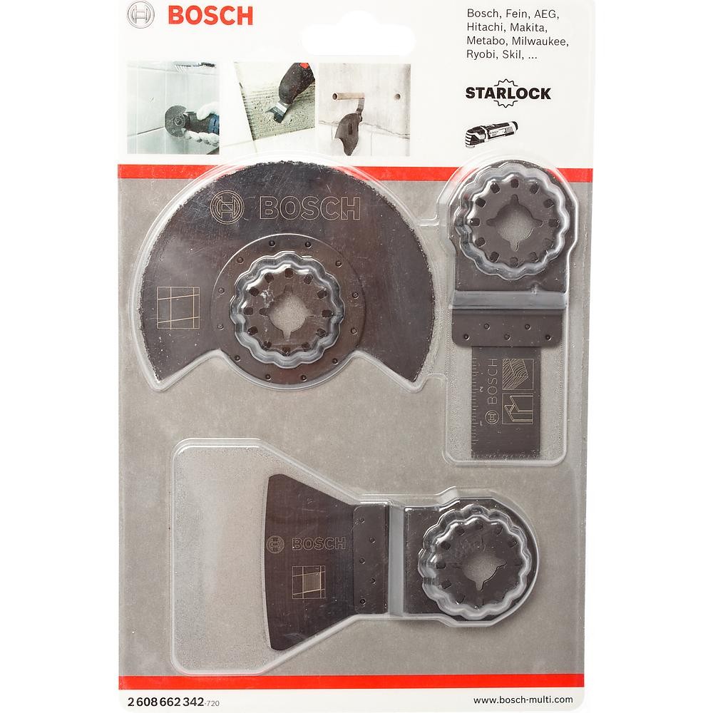 Набор полотен для МФИ Bosch Starlock по плитке 3шт (342)